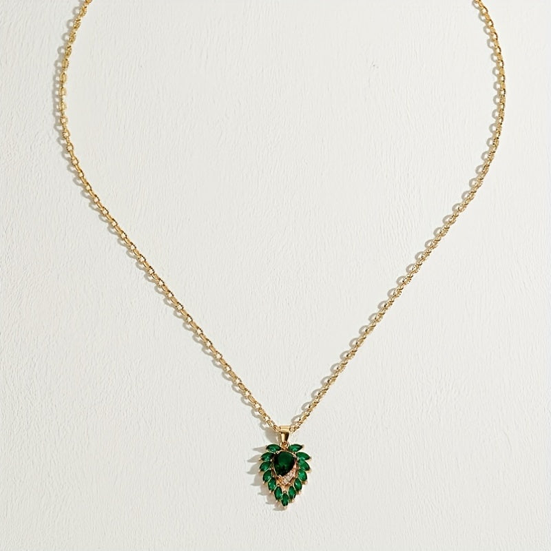 Colar Matilde Coração de Esmeralda