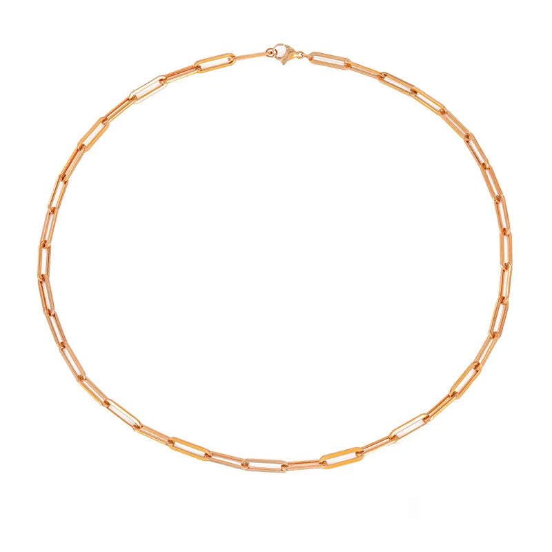 Colar Feminino com Corrente em Aço Inoxidável