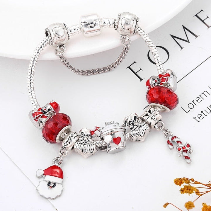 Pulseira com tema de Natal
