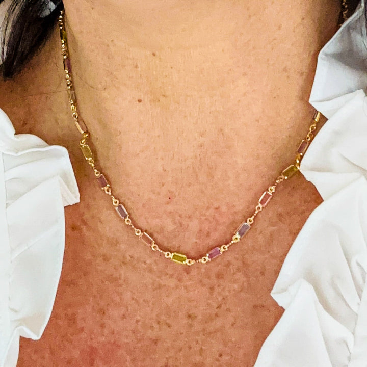 Colar Isabella com Pedras CZ Multicoloridas