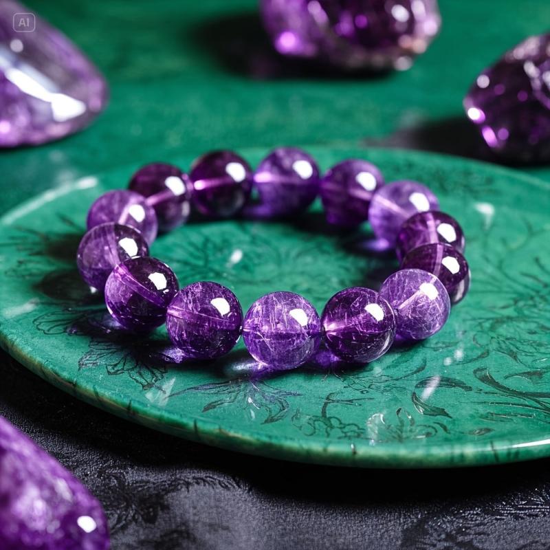 Pulseira Valeria de Perolas Roxas