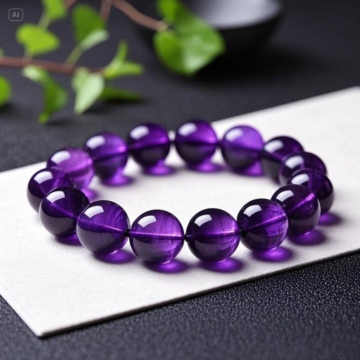 Pulseira Valeria de Perolas Roxas