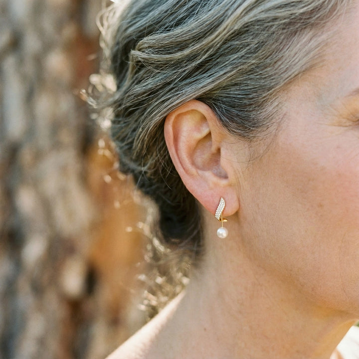 Brincos de Ouro com Pérolas