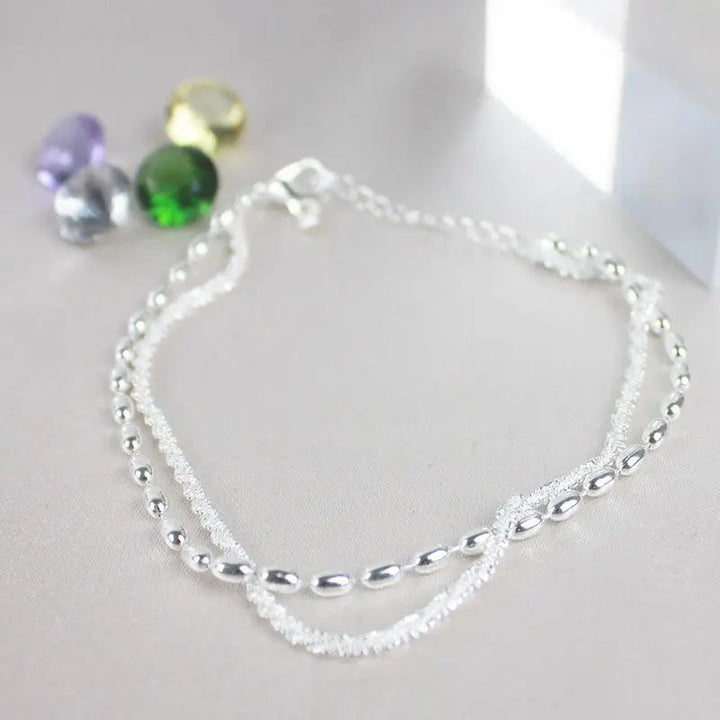Pulseira de Prata com Zircónia