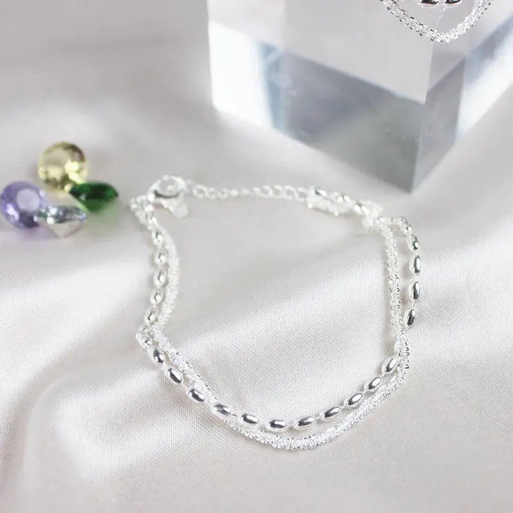 Pulseira de Prata com Zircónia