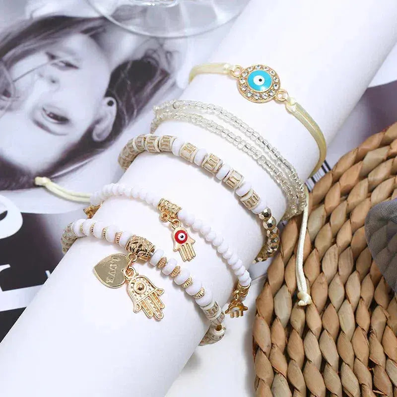 Conjunto de Pulseiras Hamsa