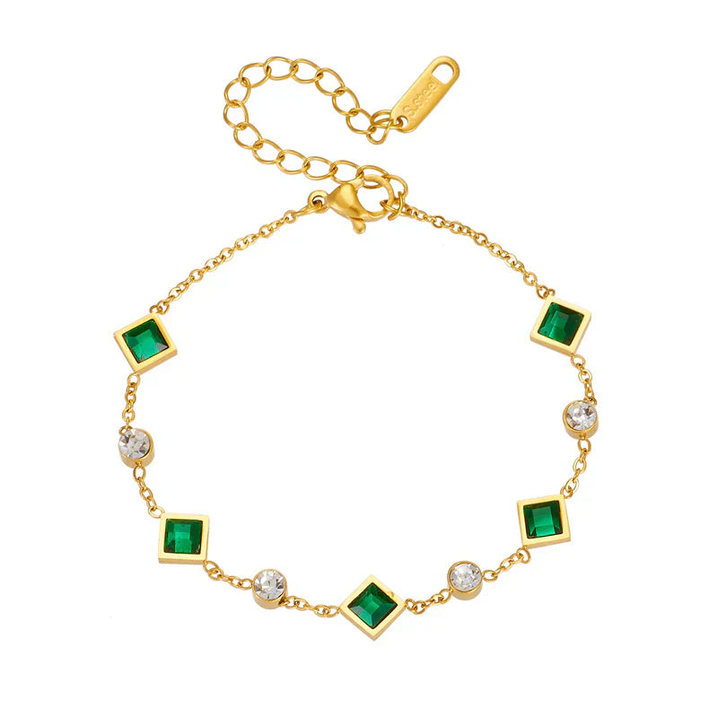 Pulseira Carolina com Esmeralda