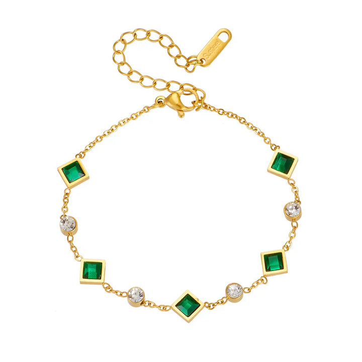 Pulseira Carolina com Esmeralda