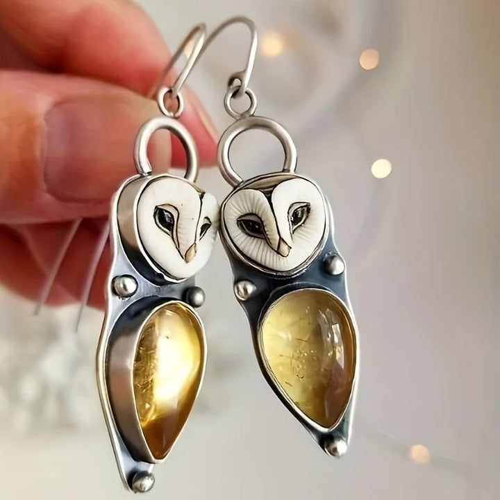 Brincos Boho Queda da Coruja - Sem Níquel para Orelhas Sensíveis