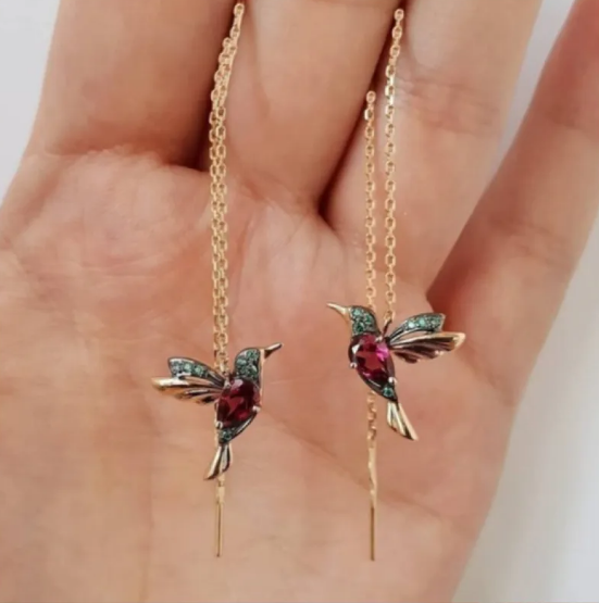 Brincos Retro Bird Fashion