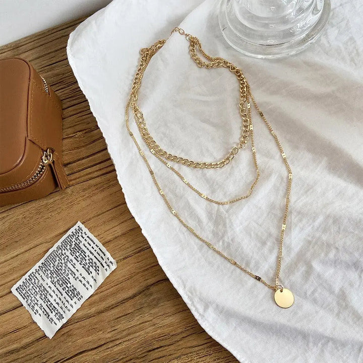 Colar Banhado a Dourado e Prateado