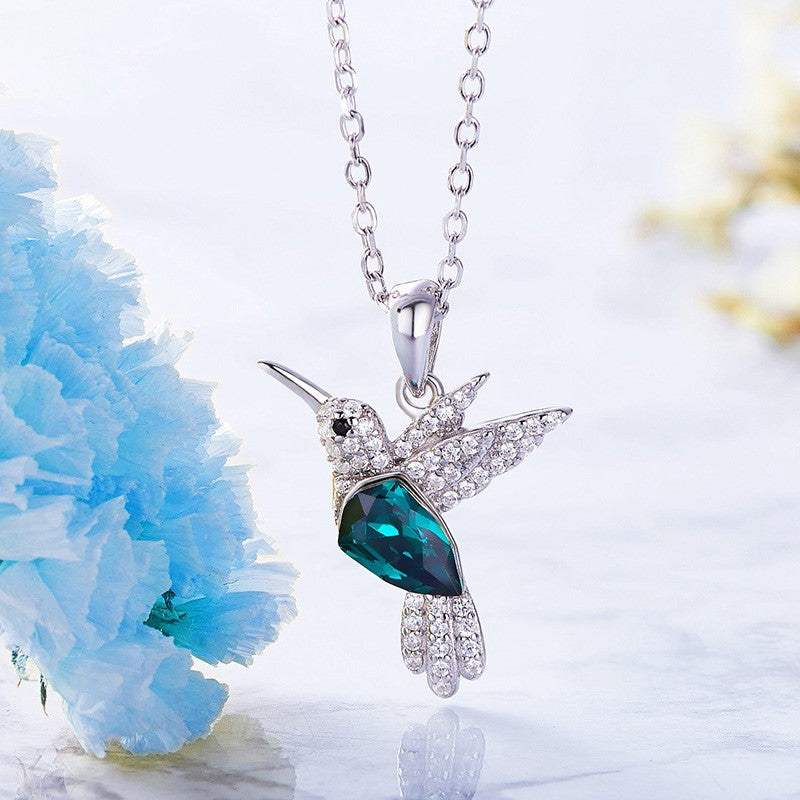 Colar Bebé-colibri com Zircônia