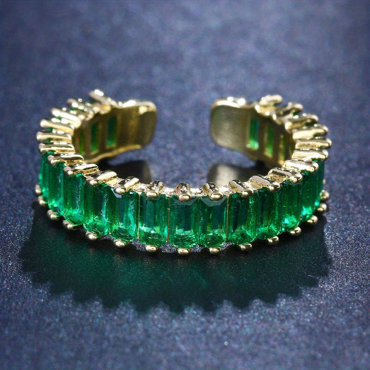 Anel de Ouro e Esmeralda