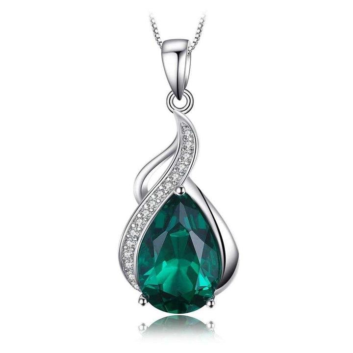 Colar Leônia com Pedra de Esmeralda